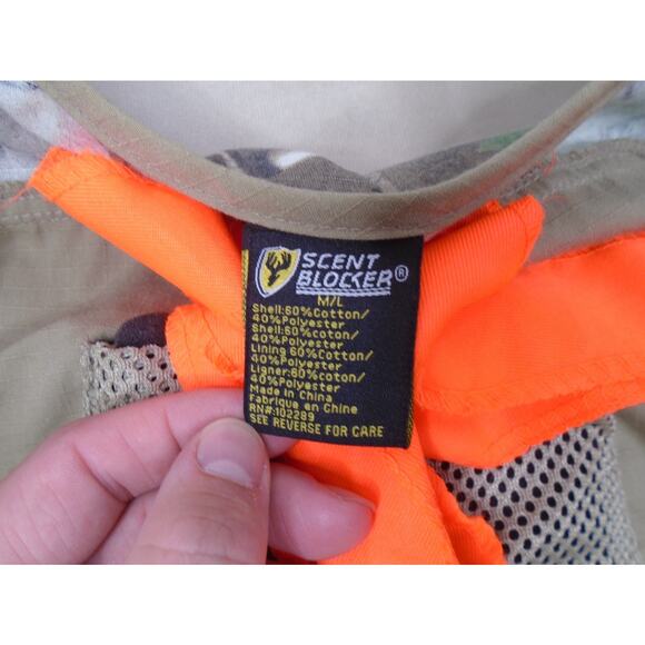 Scent Blocker Realtree Camo Hunting Vest M/L Ripstop Pocket W/ Detachable Seat - Picture 6 of 13